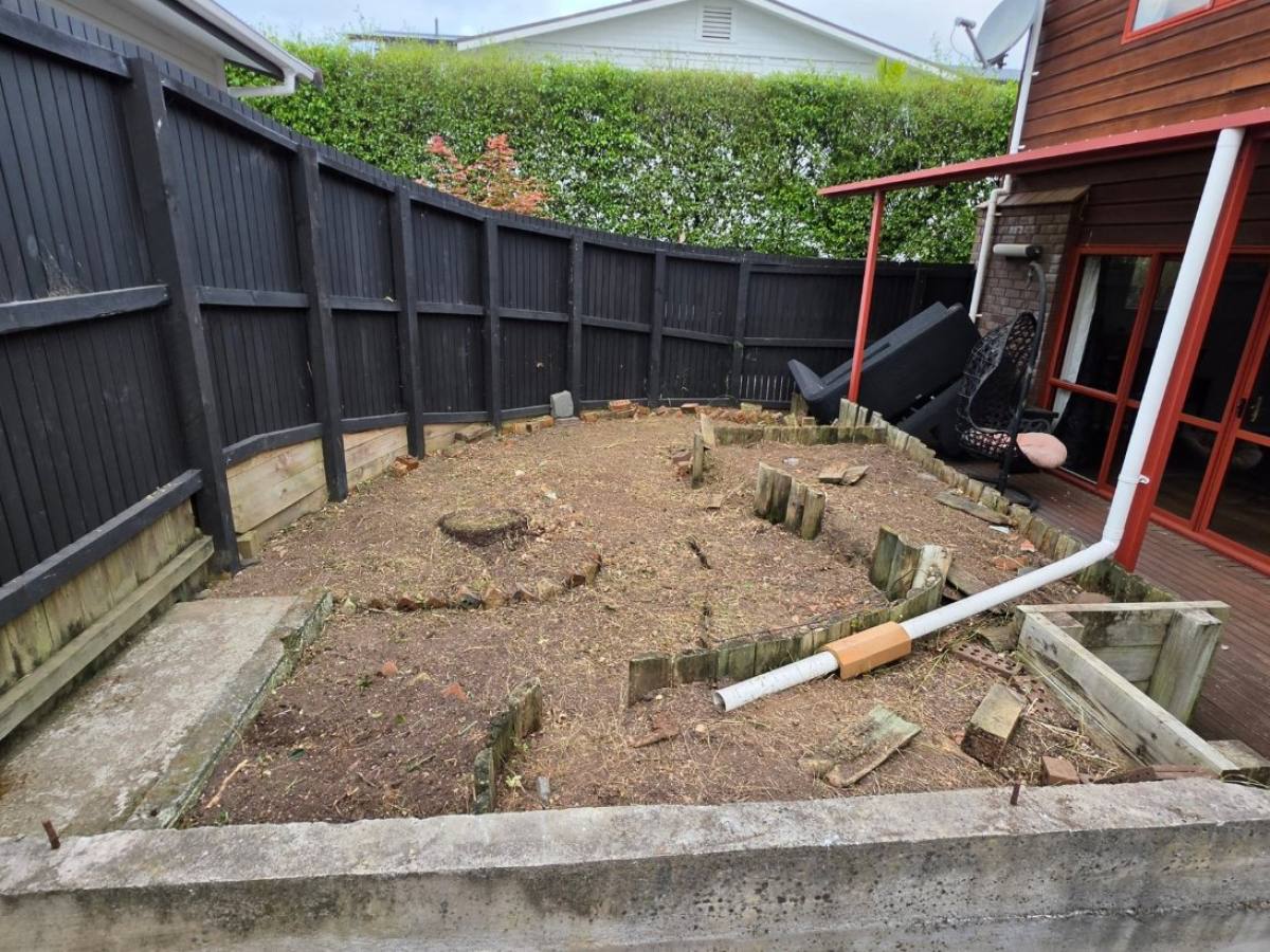 After: raised garden bed