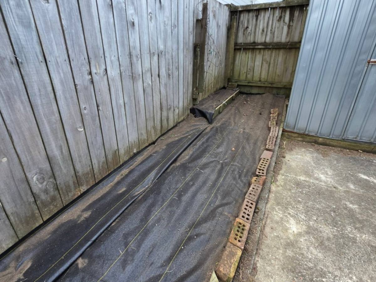 After: side path garden strip